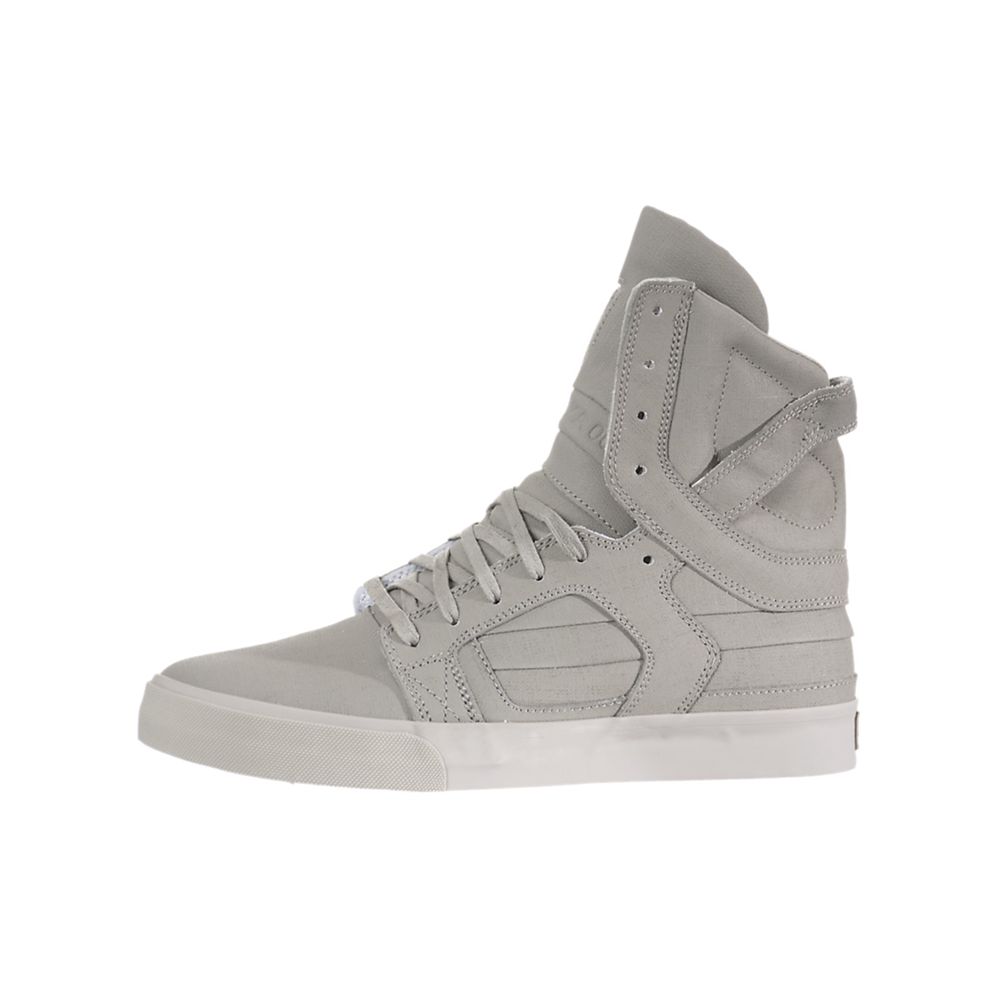 Baskets Montantes Supra SkyTop II Grise Grey Gunny Homme | SZT-43924688